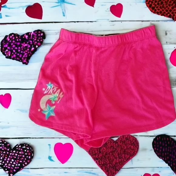 SO Other - SO Dream Pajama Shorts Girls sz 12 pink w/ Stars